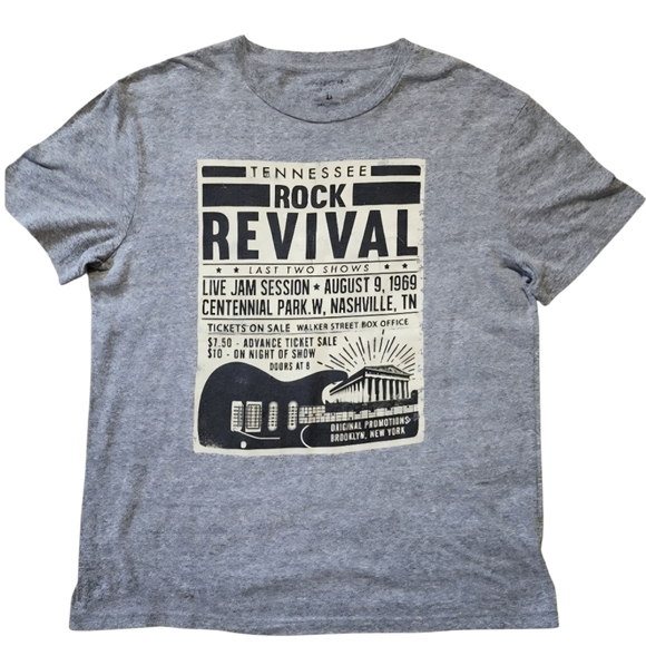 Sonoma Other - ​Sonoma Large Rock Concert Tee Gray Tennessee Rock Revival 1969